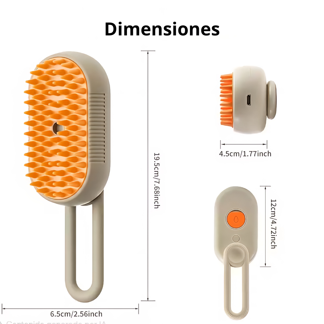 Peine cálido anti estrés para mascotas