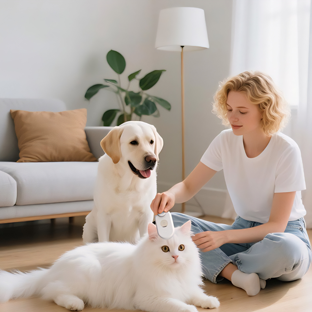Peine cálido anti estrés para mascotas
