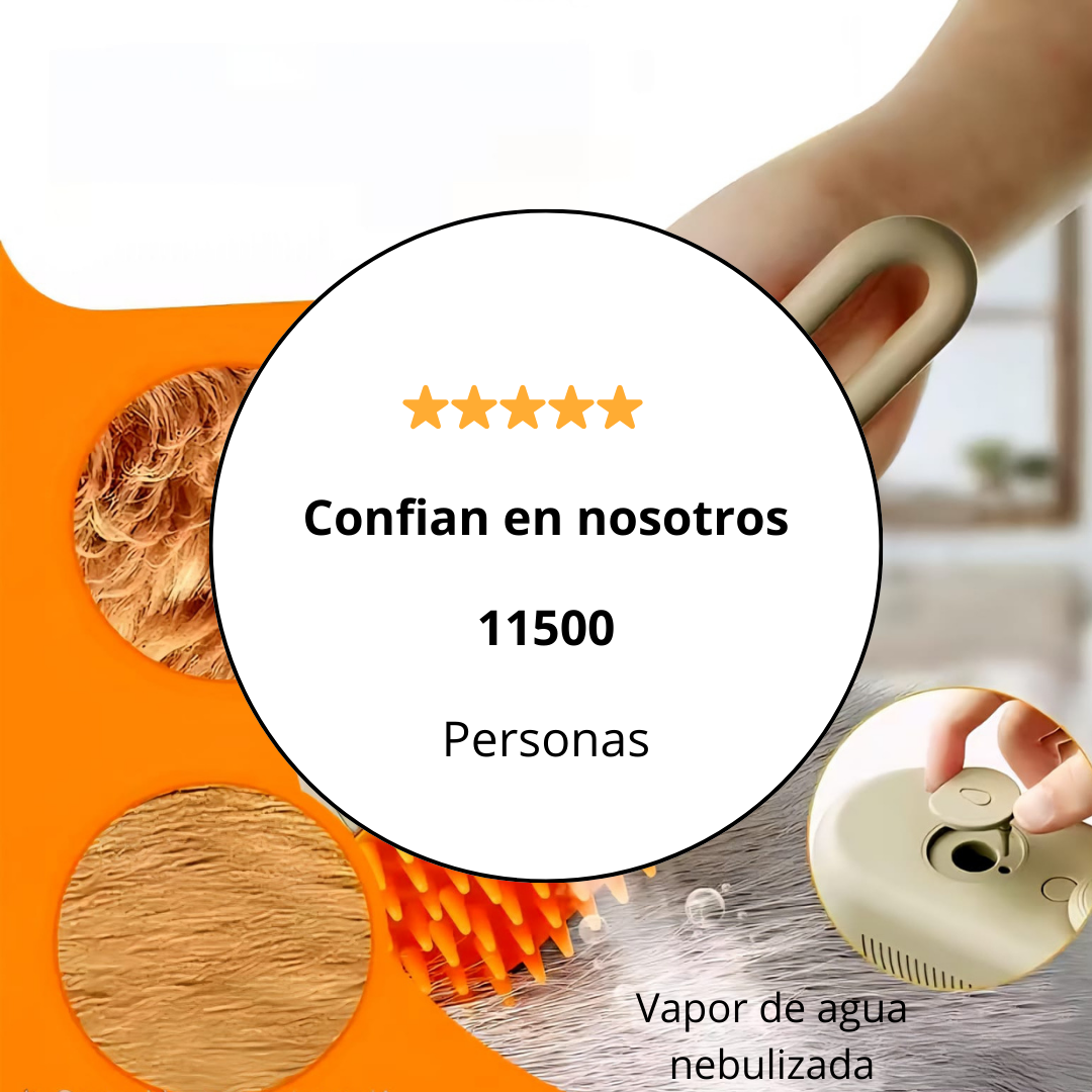 Peine cálido anti estrés para mascotas